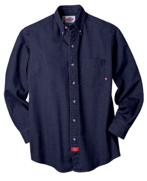 Camisa de Manga Larga de Mezclilla